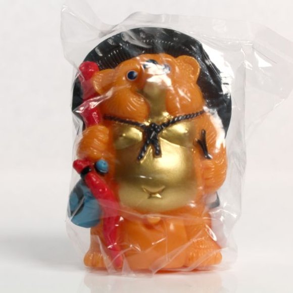 Mini Tanuki (リアルヘッド 真平たぬき) figure by Mori Katsura, produced by Realxhead. Packaging.