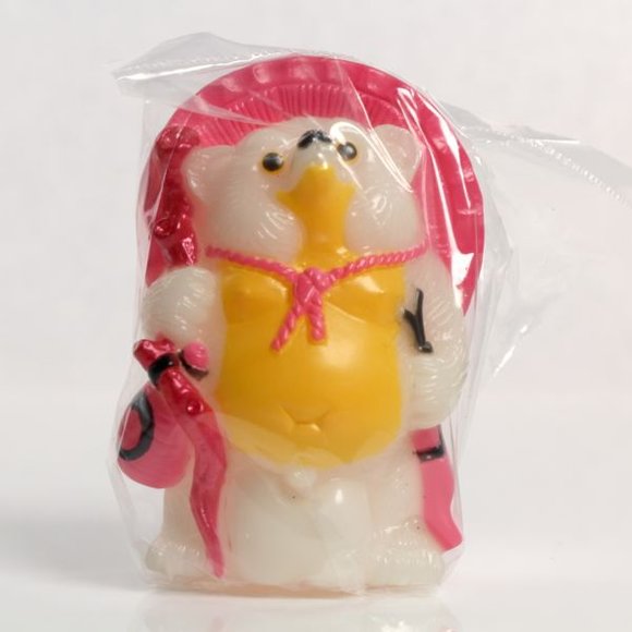 Mini Tanuki (リアルヘッド 真平たぬき) figure by Mori Katsura, produced by Realxhead. Packaging.