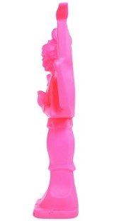 Mirock Ashura Trophy (Skulls Version) - Unpainted Pink figure by Yowohei Kaneko, produced by Mirock Toys. Side view.