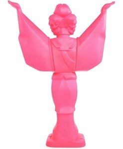 Mirock Ashura Trophy (Skulls Version) - Unpainted Pink figure by Yowohei Kaneko, produced by Mirock Toys. Back view.