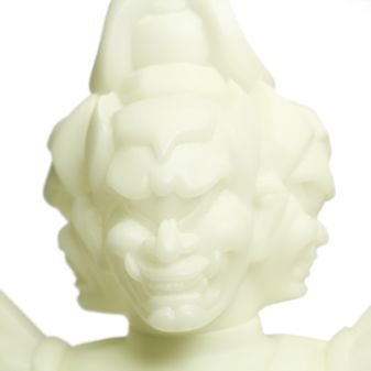 Mirock Ashura Trophy - Unpainted GID figure by Yowohei Kaneko, produced by Mirock Toys. Detail view.