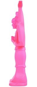 Mirock Ashura Trophy - Unpainted Pink figure by Yowohei Kaneko, produced by Mirock Toys. Side view.