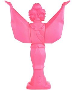 Mirock Ashura Trophy - Unpainted Pink figure by Yowohei Kaneko, produced by Mirock Toys. Back view.
