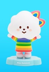 Miss Rainbow figure by Fluffy House, produced by Fluffy House. Front view.