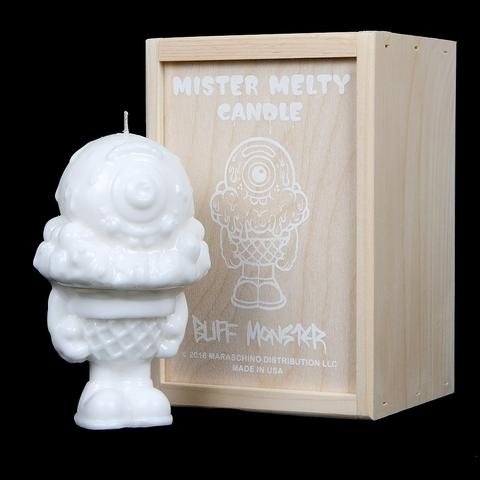 Mister Melty Candle figure by Buff Monster, produced by Buff Monster. Front view.