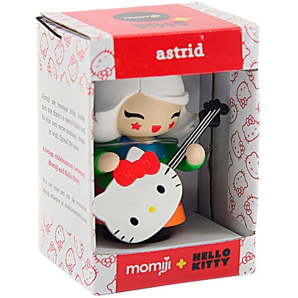 Astrid figure by Momiji X Hello Kitty, produced by Momiji. Packaging.