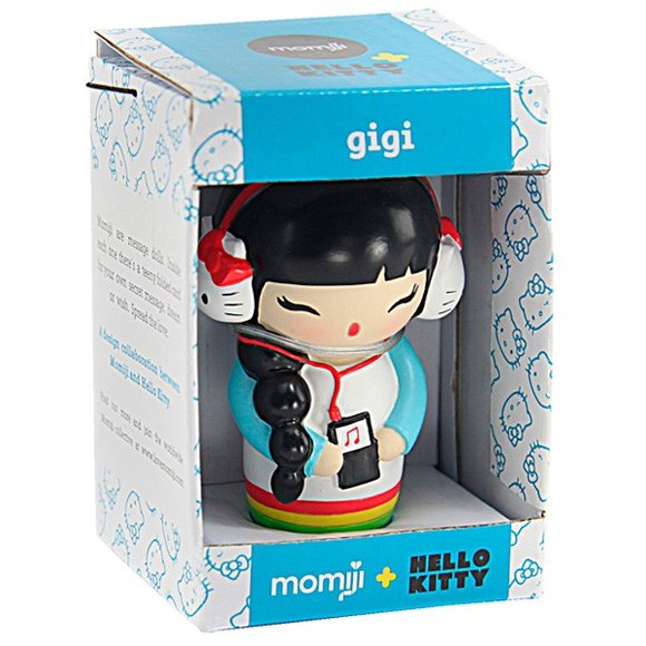 Gigi figure by Momiji X Hello Kitty, produced by Momiji. Packaging.