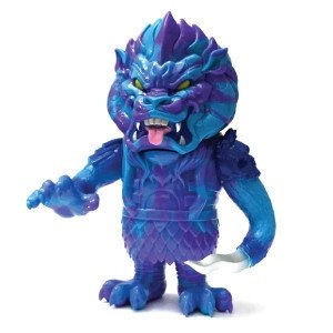 Mongolian - Blue Beast figure by LAmour Supreme, produced by Super7. Front view.