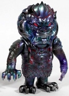 Mongolion - Factory Handpainted Purple figure by LAmour Supreme, produced by Super7. Front view.