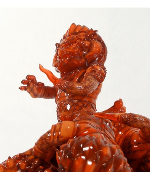 Mongolion - Red Jade figure by LAmour Supreme, produced by Super7. Front view.