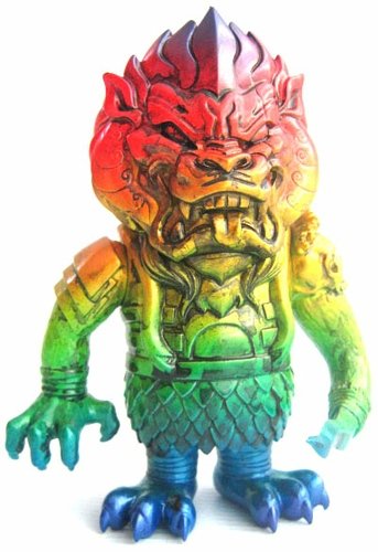 Mongolian - Rainbow custom figure by Frank Mysterio. Front view.