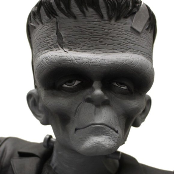 Monster Scale Frankenstein figure, produced by Mezco Toyz. Detail view.