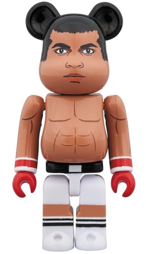 Muhammad Ali BE@RBRICK 100% figure, produced by Medicom Toy. Front view.