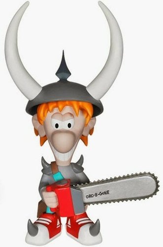 Munchkin Spyke figure by Steve Jackson Games, produced by Funko. Front view.