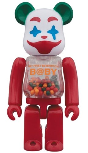MY FIRST Jester Ver. BE@RBRICK 100% figure, produced by Medicom Toy. Front view.