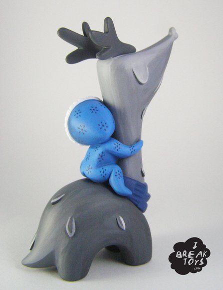 My Friend Wool figure by Lisa Rae Hansen, produced by Chima Group. Back view.