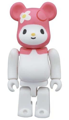 My Melody BE@RBRICK 100% figure, produced by Medicom Toy. Front view.