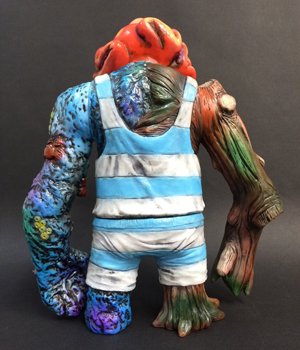 Naminori Kaijin Oron figure by Kenth Toy Works, produced by Kenth Toy Works. Back view.