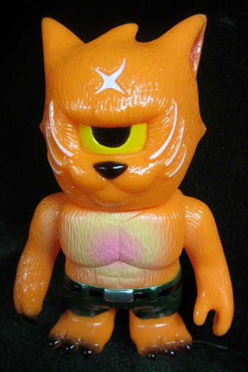 Neko Otoko - Orange figure by Mori Katsura, produced by Realxhead. Front view.