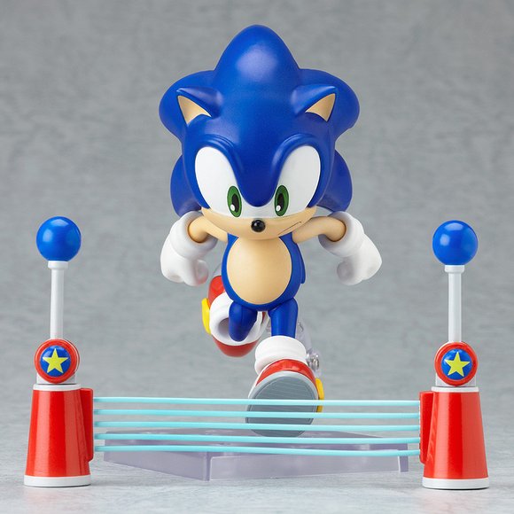 Nendoroid Sonic the Hedgehog figure, produced by Good Smile Company. Front view.