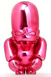 Nothing Toy - Pink figure by Qiu Dechun, produced by Nothing Studio. Front view.