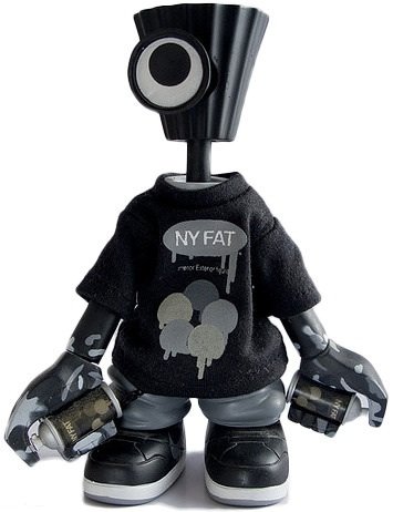 NY FAT - G Shock figure by Michael Lau, produced by Crazysmiles. Front view.