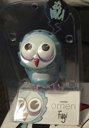 OMEN FUGI (ROTOFUGI EXCLUSIVE) figure by Mark Landwehr X Sven Waschk, produced by Coarsetoys. Packaging.