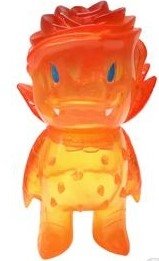 Orange Lava Rose Vampire figure by Josh Herbolsheimer, produced by Super7. Front view.