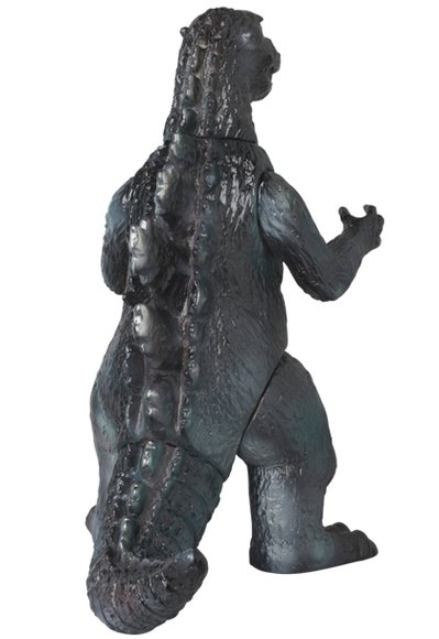 Original Godzilla figure by Toho Co., Ltd, produced by Bearmodel. Back view.