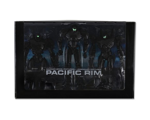 Pacific Rim “End Titles” Jaeger Action Figure 3-Pack figure by Neca, produced by Neca. Packaging.