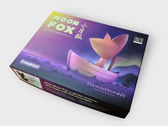 Moon Fox - Moonlight edition figure by Sergey Safonov, produced by Crazylabel. Packaging.