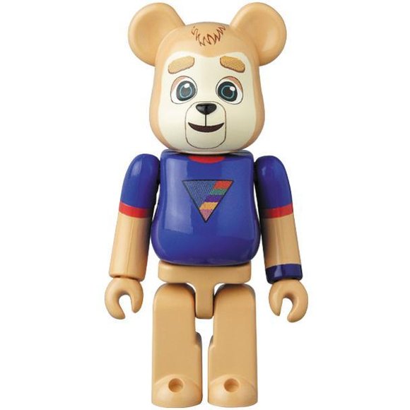 BRIGSBY BEAR  - BE@RBRICK 100% figure, produced by Medicom. Front view.