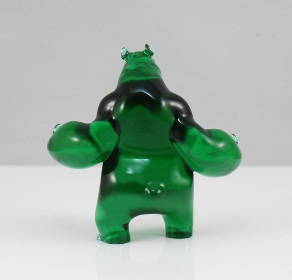Panda King 3 Mini - 420 figure by Aaron Martin, produced by Silent Stage Gallery. Back view.