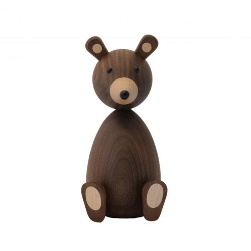 Papa Bear figure by Lucie Kaas, produced by Lucie Kaas. Front view.