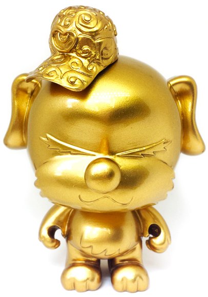 Papa Sama Golden Nugget figure by Erick Scarecrow X Monster Kolor, produced by Esc-Toy. Front view.