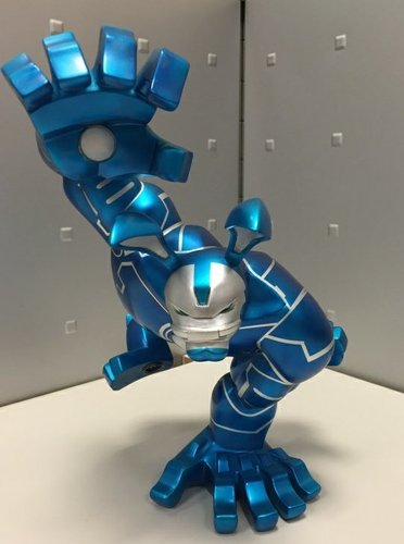 Paw! - Iron Patriot figure, produced by Coarsetoys. Front view.