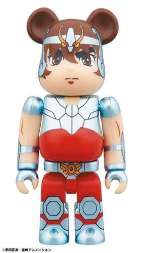 Pegasus Seiya - Saint Seiya BE@RBRICK 100% figure, produced by Medicom Toy. Front view.