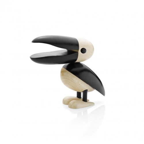 Pelican figure by Gunnar Flørning, produced by Lucie Kaas. Front view.