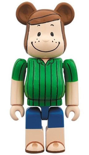 Peppermint Patty Be@rbrick 100% figure, produced by Medicom Toy. Front view.