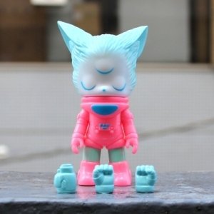 Petit Gala Anubilian Cool Pink figure by Kaijin X One Up. Front view.