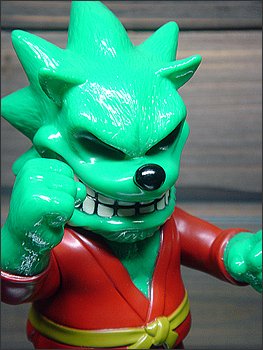 Karateka Pinwheel (空手家ピンウィール) - Foul Green figure by Gargamel, produced by Gargamel. Detail view.