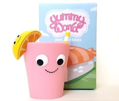 Pink Lemonade figure, produced by Kidrobot. Front view.
