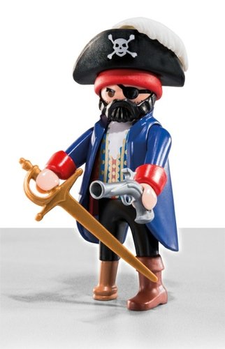 Pirate figure by Playmobil, produced by Playmobil. Front view.