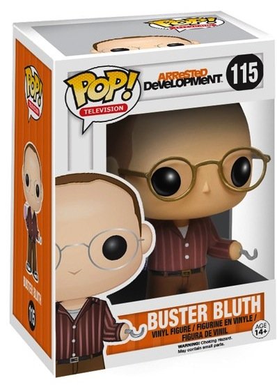 POP! Arrested Development - Buster Bluth figure by Funko, produced by Funko. Packaging.