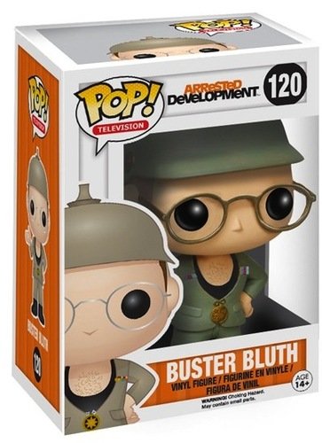 POP! Arrested Development - Buster Bluth figure by Funko, produced by Funko. Packaging.