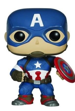 POP! Avengers Age of Ultron - Captain America figure by Marvel, produced by Funko. Front view.