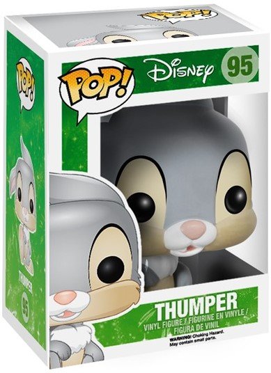 POP! Bambi - Thumper figure by Disney, produced by Funko. Packaging.