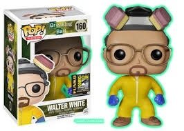 POP! Breaking Bad - Walter White SDCC 2014 Glow figure by Funko, produced by Funko. Packaging.