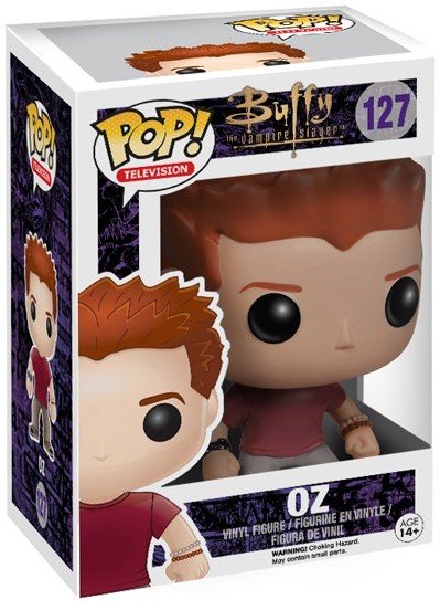 POP! Buffy the Vampire Slayer - OZ figure by Funko, produced by Funko. Packaging.