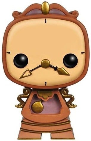 POP! Disney - Cogsworth figure by Disney, produced by Funko. Front view.